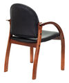 Кресло Бюрократ ДЖУНО (Chair ДЖУНО black eco.leather legs wood) артикул A148170-1-4
