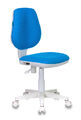 Кресло Бюрократ CH-W213/TW-55 (Children chair CH-W213 blue TW-55 cross plastic plastik белый) артикул A148203-1-1
