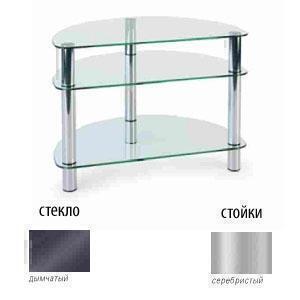 Тумбы под телевизор Металлдизайн (Metaldesign) MD 401 slim дымчатое стекло-серебристый артикул X33965471-1