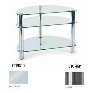 Тумбы под телевизор Металлдизайн (Metaldesign) MD 401 slim матовое стекло-хром артикул X33965430-1