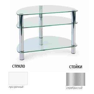 Тумбы под телевизор Металлдизайн (Metaldesign) MD 401 slim прозрачное стекло-серебристый артикул X33965409-1
