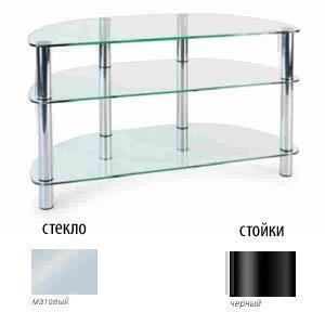 Тумбы под телевизор Металлдизайн (Metaldesign) MD 402 slim матовое стекло-черный артикул X33965319-1