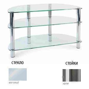 Тумбы под телевизор Металлдизайн (Metaldesign) MD 402 slim матовое стекло-хром артикул X33965331-1