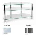 Тумбы под телевизор Металлдизайн (Metaldesign) MD 403 slim матовое стекло-хром артикул X33965228-1-1