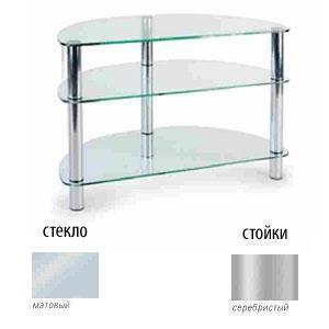 Тумбы под телевизор Металлдизайн (Metaldesign) MD 404 slim матовое стекло-серебристый артикул X33965141-1