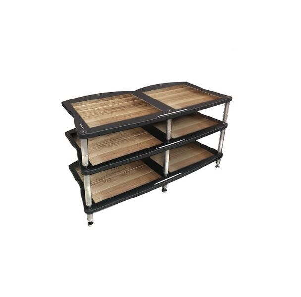 Стойка под Hi-Fi Bassocontinuo CYMBALON 2.1 Walnut 240 mm (ножки серебро) артикул A153878-1