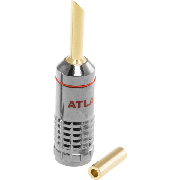 Разъем Atlas Metal Z-plug Crimp красный артикул A100396-1 в интернет-магазине «HiFi-Trade»