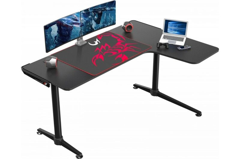 Стол для компьютера (для геймеров) EUREKA ERK-L60R-B артикул A150103-1 в интернет-магазине «HiFi-Trade»