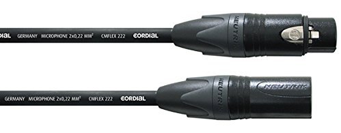 XLR кабель Cordial CIM 5 FM XLR female/XLR male 5.0 м черный артикул A106601-1-2