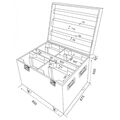 Туровый кейс Silver Star Flight case for SS656 PLUTO4000 4/1 P20176