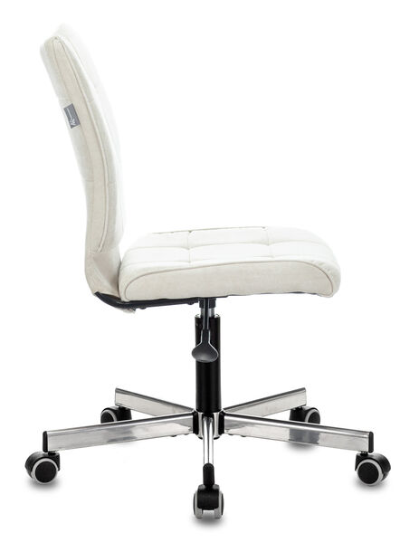 Кресло Бюрократ CH-330M/VELV20 (Office chair CH-330M milky Velvet 20 cross metal хром) артикул A148237-1-3