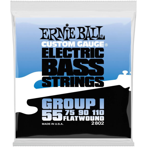 Струны для бас-гитары Ernie Ball 2802 Flatwound Bass Group I артикул A168316-1