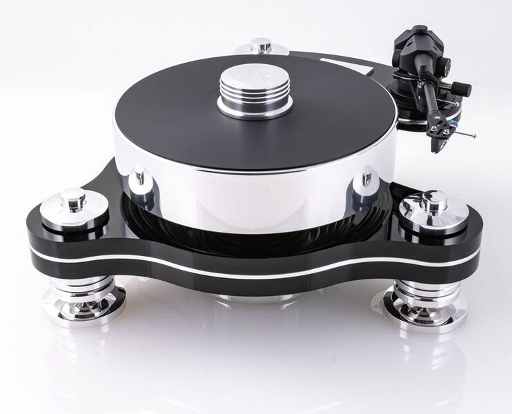 Виниловый проигрыватель Transrotor RONDINO NERO FMD с тонармом Transrotor TRA9 Black, MC головкой Transrotor Figaro, Блоком питания Konstant FMD и прижимным диском артикул A138455-1