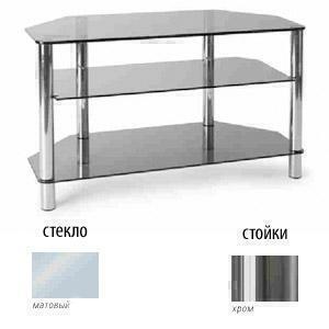 Тумбы под телевизор Металлдизайн (Metaldesign) MD 512 slim матовое стекло-хром артикул X33964370-1