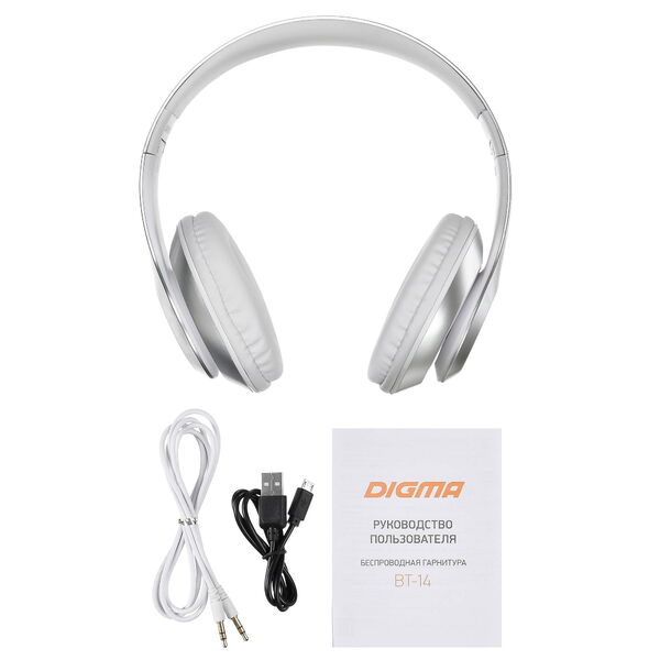 Наушники Digma BT-14 White (L150BT) артикул A142436-1-10
