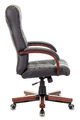 Кресло Бюрократ KB-10WALNUT/B/LEATH (Office chair KB-10WALNUT black leather cross metal/wood) артикул A148250-1-4