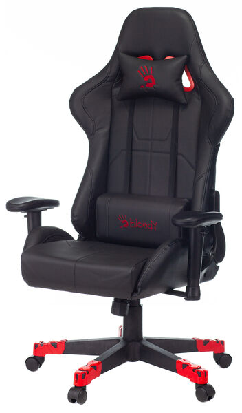 Кресло A4Tech BLOODY GC-550 (Game chair Bloody GC-550 black eco.leather cross) артикул A148302-1-12