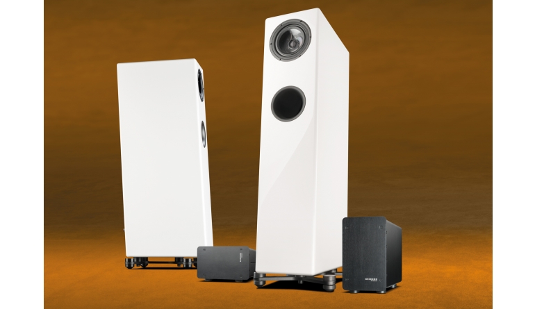 Напольная акустическая система Ascendo D7-C Active Piano White артикул A145395-1-2