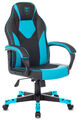 Кресло Zombie GAME 17 BLUE (Game chair GAME 17 black/blue textile/eco.leather cross plastic) артикул A148193-1-1