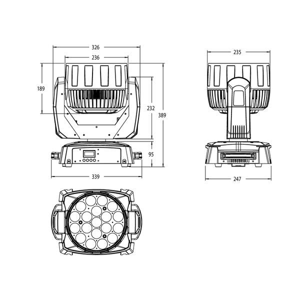 Световое оборудование Involight LED MH1915W артикул A108993-1-3