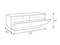 Metaldesign MD 570.1240 black Тумба под телевизор артикул X33963956-1-2