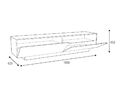 Тумбы под телевизор Металлдизайн (Metaldesign) MD 570.1840 black артикул X33963940-1-2