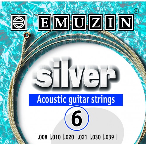 Струны для акустической гитары Emuzin 6А201 SILVER артикул A168723-1 в интернет-магазине «HiFi-Trade»