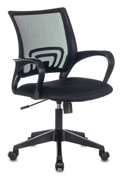Кресло Бюрократ CH-695N/BLACK (Office chair CH-695N black TW-01 seatblack TW-11 mesh/fabric cross plastic) артикул A148142-1