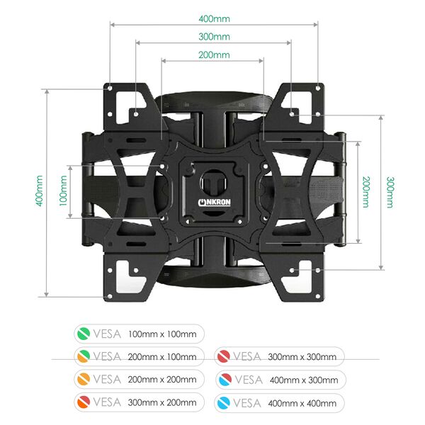 Кронштейн для телевизора Onkron M15 black артикул A114548-1-2