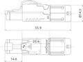 Разъем Roxtone RJ45C6A-MH артикул A135622-1-2