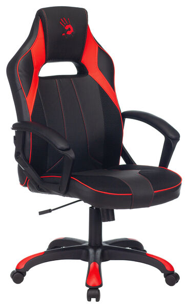 Кресло A4Tech BLOODY GC-140 (Game chair Bloody GC-140 black/red eco.leather/fabric cross) артикул A148212-1