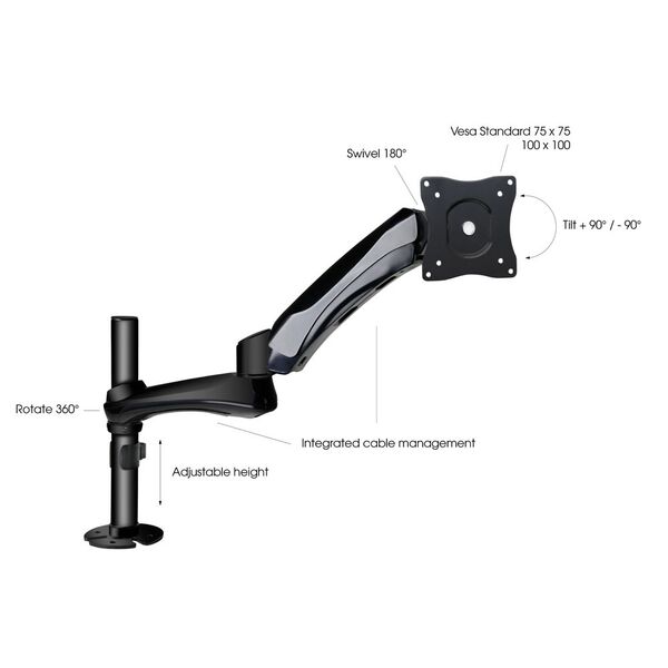 Настольный регулируемый кронштейн для монитора Gravity SA 6131 B артикул A126957-1-2