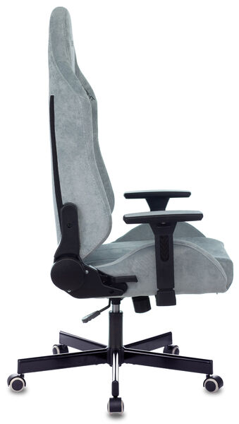 Кресло Knight N1 SKY (Game chair Knight N1 Fabric grey/l.blue Light-28 headrest cross metal) артикул A148246-1-4