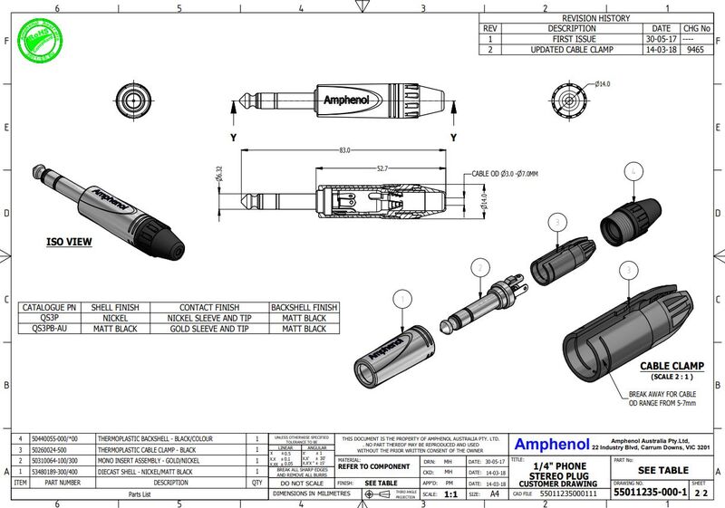 Разъем Amphenol QS3P артикул A131940-1-2