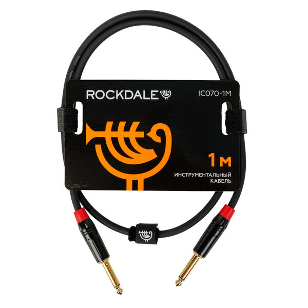 Инструментальный кабель ROCKDALE IC070-1M Black артикул A155129-1