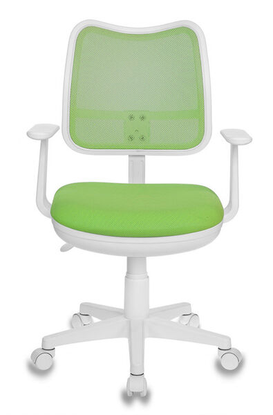 Кресло Бюрократ CH-W797/SD/TW-18 (Children chair Ch-W797 l-green TW-03A seatl-green TW-18 mesh/fabric cross plastic plastik б) артикул A148159-1-3