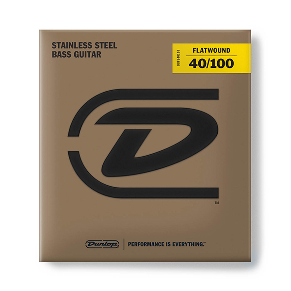 Струны для гитары Dunlop DBFS40100S Stainless Steel Flatwound артикул A158494-1