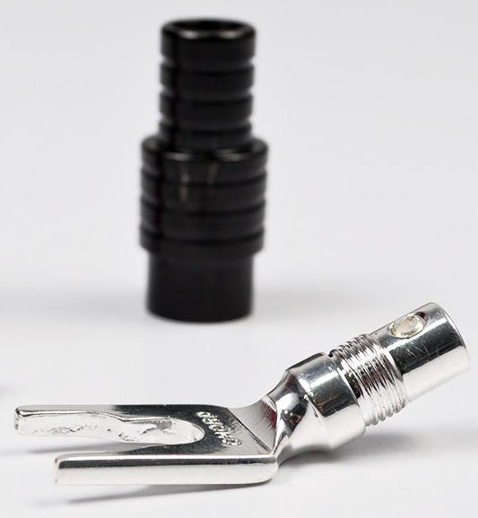 Коннектор Chord Company ChordOhmic Silver Spade with Black Cap артикул A142142-1-2