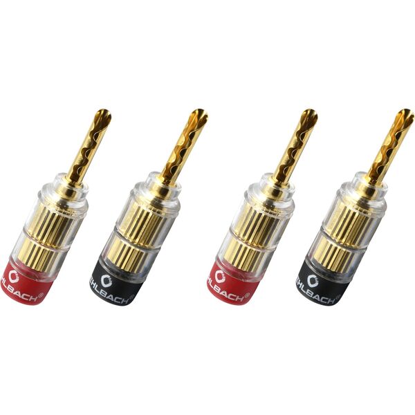 Разъем Oehlbach EXCELLENCE Banana Solution Tube 5, gold - 4 pc, D1C3021 артикул A159796-1