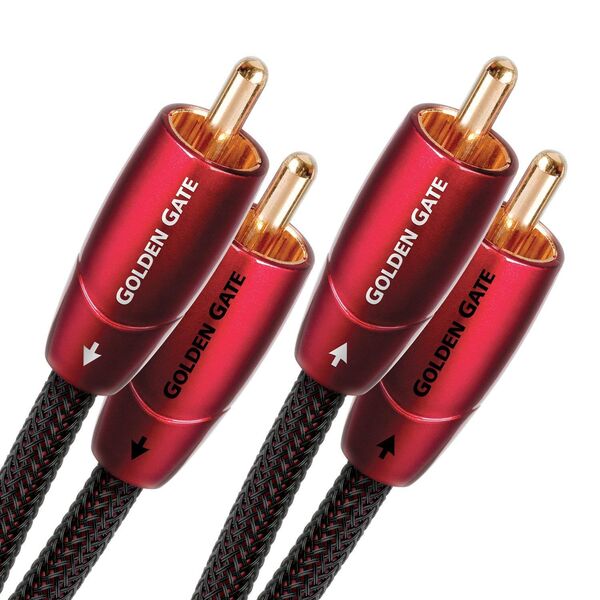 Кабель межблочный аудио AudioQuest Golden Gate 1.5m (RCA-RCA) артикул A117479-1
