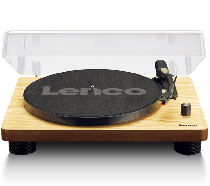 Lenco LS-50WD Современный проигрыватель винила с двумя встроенными динамиками, функцией оцифровки и встроенным стерео усилителем артикул T353059-1 в интернет-магазине «HiFi-Trade»