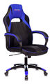 Кресло Zombie VIKING 2 AERO BLUE (Game chair VIKING 2 AERO black/blue textile/eco.leather cross plastic) артикул A148273-1-1