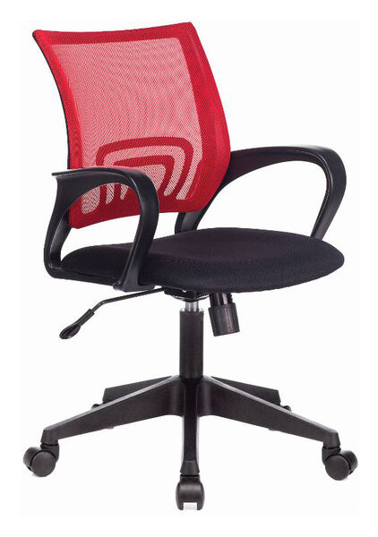 Кресло Бюрократ CH-695N/R/TW-11 (Office chair CH-695N red TW-35N seatblack TW-11 mesh/fabric cross plastic) артикул A148216-1