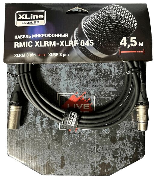 Кабель микрофонный Xline Cables RMIC XLRM-XLRF 045 артикул A160906-1 в интернет-магазине «HiFi-Trade»