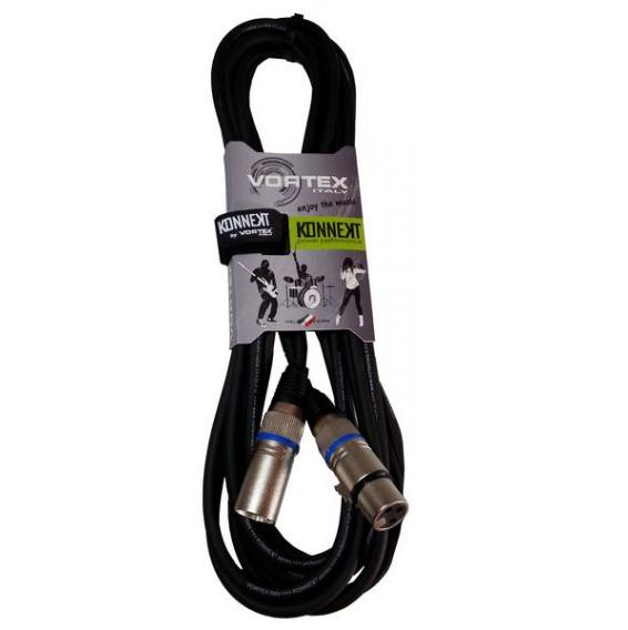 Кабель микрофонный Vortex KKFM500 KONNEKT XLR3M - XLR3F, 5м артикул A126421-1