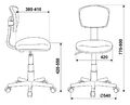 Кресло Бюрократ CH-W299/SD/TW-18 (Children chair CH-W299 l-green TW-03A TW-18 mesh/fabric cross plastic plastik белый) артикул A148234-1-6