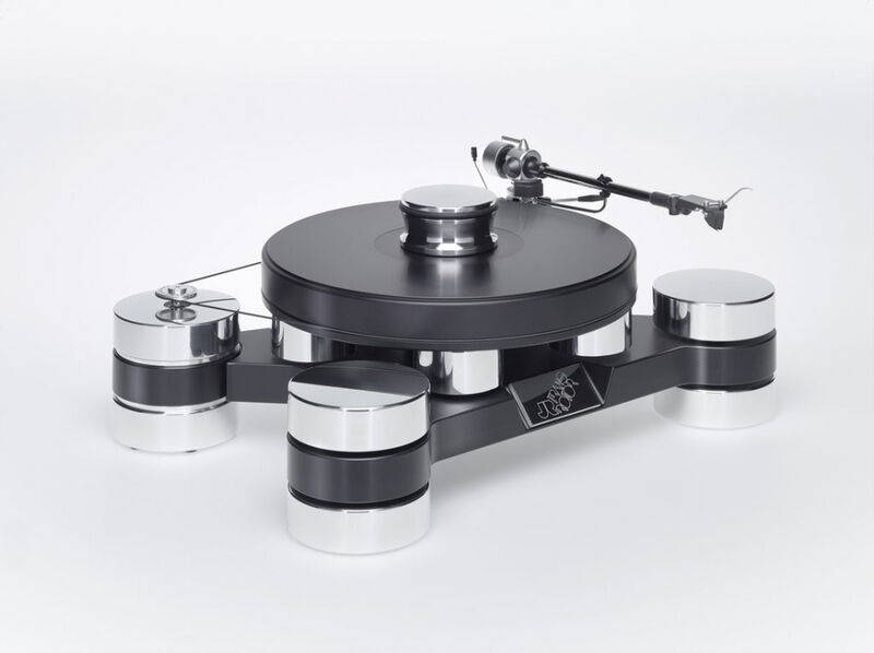 Виниловый проигрыватель Transrotor DARK STAR SILVER SHADOW с тонармом Rega RB 880, MC головкой Transrotor Merlo, Блоком питания Konstant EINS и прижимным диском артикул A138429-1