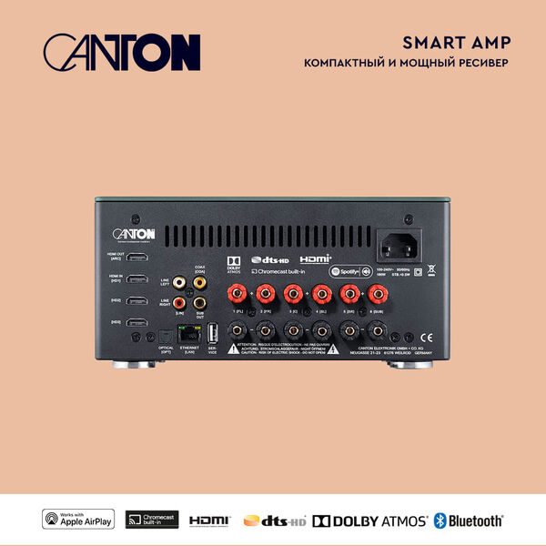 Комплект акустики Canton Smart Cinema CD 5.0 Black артикул A172342-1-6