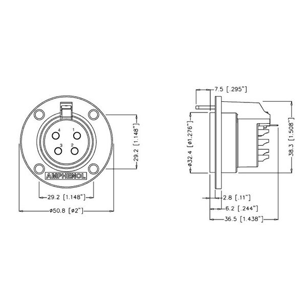 Разъем Amphenol AP-6-13 артикул A121710-1-2