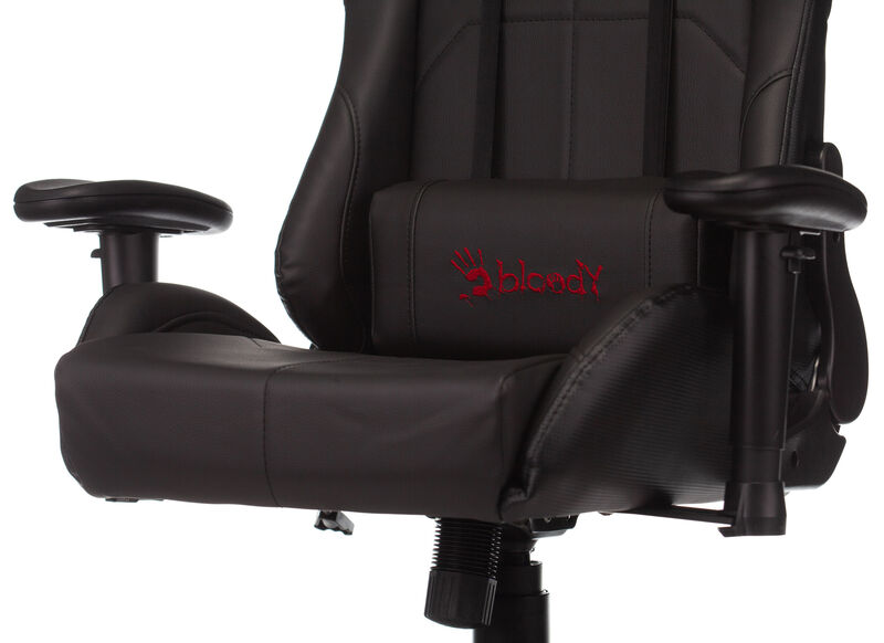 Кресло A4Tech BLOODY GC-550 (Game chair Bloody GC-550 black eco.leather cross) артикул A148302-1-7